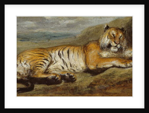 Tiger Resting, c.1830 by Pierre Andrieu
