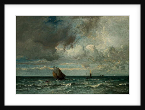 Barks Fleeing Before the Storm, 187075 by Jules Dupre