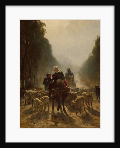 The Road to Market, 185859 by Constant-Emile Troyon