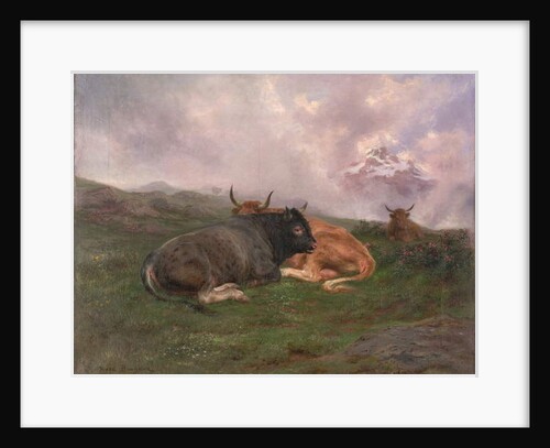 Cattle at Rest on a Hillside in the Alps, 1885 by Rosa Bonheur