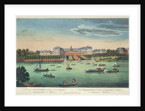 A View of the Royal Hospital at Chelsea and the Rotunda in Ranelaigh Gardens, pub. by Robert Sayer, 1751 by Thomas Bowles