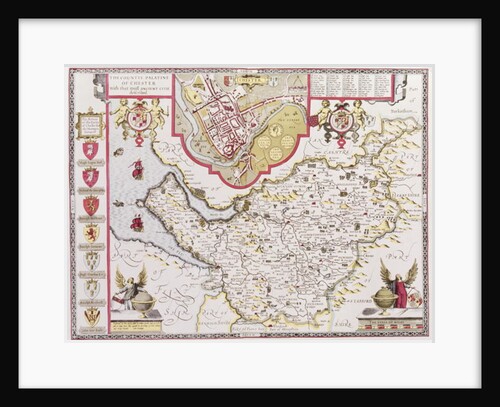 The Countye Palatine of Chester by John Speed
