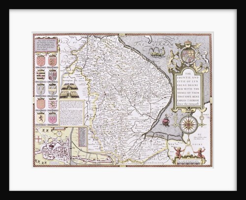 The Countie and Citie of Lyncolne by John Speed