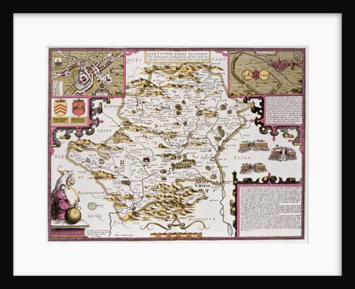 Hartfordshire and the situation of Hartford by John Speed