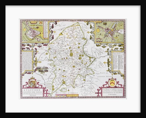 Stafford County and Town by John Speed