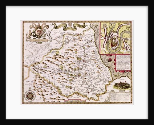 The Bishoprick and City of Durham by John Speed