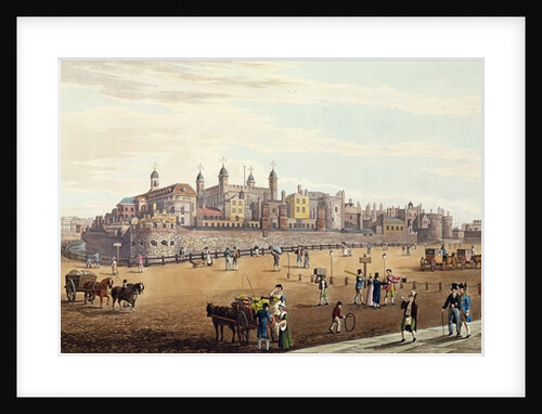 View of the Tower of London and the Mint, pub. by Colnaghi & Co, 1821 by Robert the Elder & Younger Havell