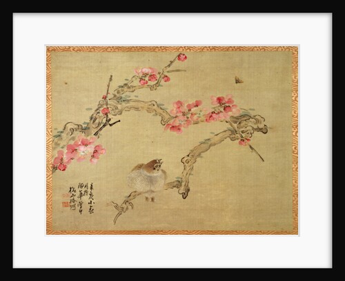 Tree blossom and bird, 1851 by Tsubaki Chinzan