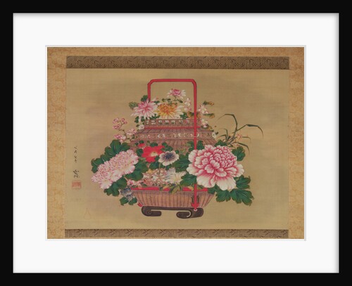 Basket of flowers, 1837 by Abe Kan Torin