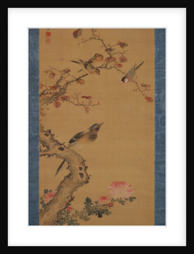 Birds, flowers and trees, c.1800-22 by Gentai Sanjin