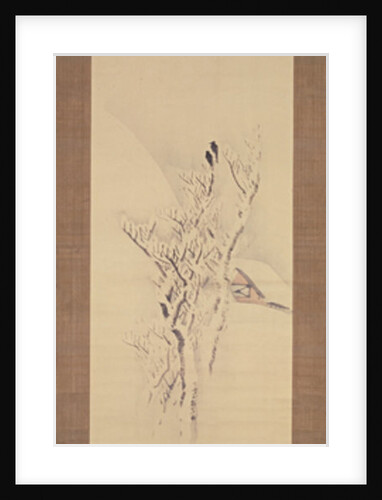 Snowy landscape with crows in tree, c.1820-50 by Yokoyama Seiki