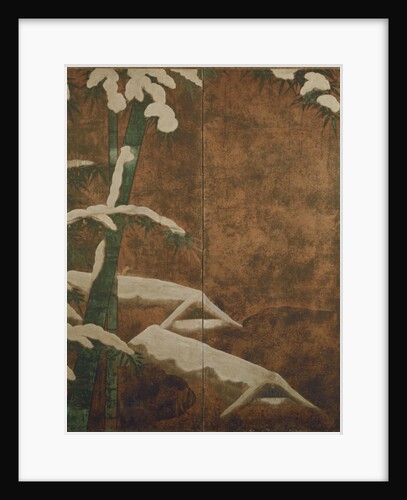 Bamboo in the snow, c.1600 by Mitsuyoshi (Kyuyoku) (1539-1613) Tosa