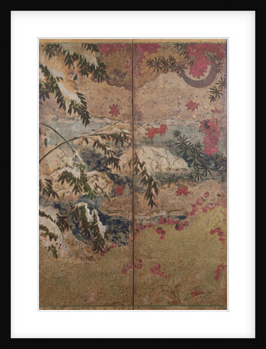 Plants of autumn and winter, c.1550, by School Japanese