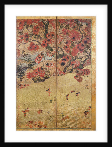 Plants of autumn, c.1550, by School Japanese