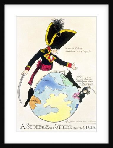 A Stoppage to a Stride over the Globe, 1803 by English School