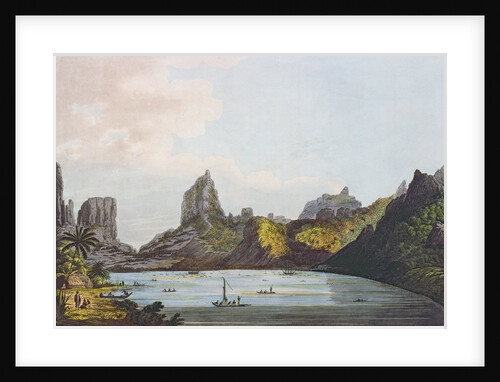 View of the Harbour of Taloo in the Island of Eimeo by John Webber