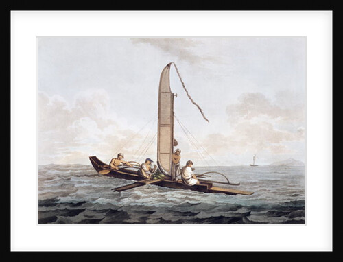A Sailing Canoe of Otaheite by John Webber