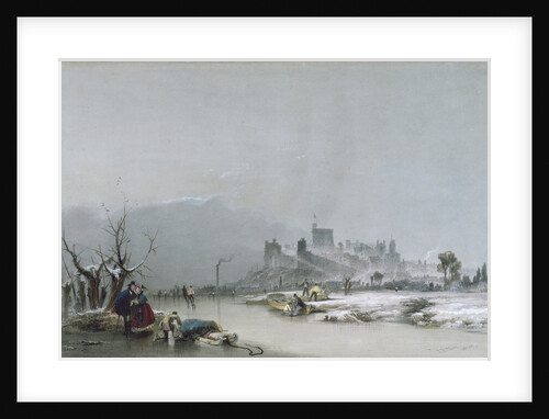 Windsor Castle: from the Thames, 19th century by James Baker Pyne