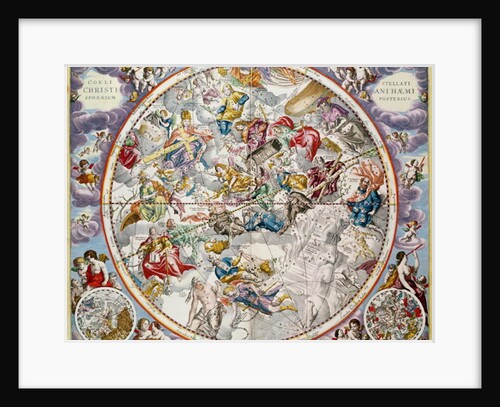 Map of the Christian Constellations as depicted by Julius Schiller by Andreas Cellarius