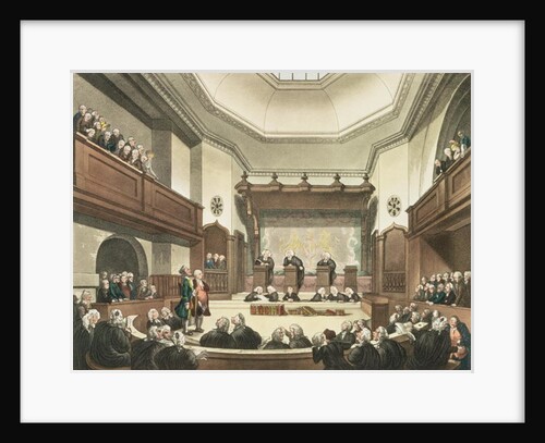 Court of Common Pleas, Westminster Hall by T. & Pugin A.C. Rowlandson