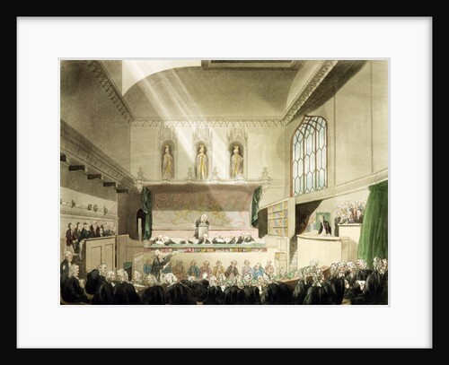 Court of King's Bench, Westminster Hall by T. & Pugin A.C. Rowlandson