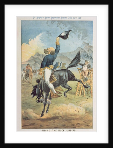 Riding the Buck Jumpers, Lord Salisbury on the Black Horse, Gladstone by Tom Merry