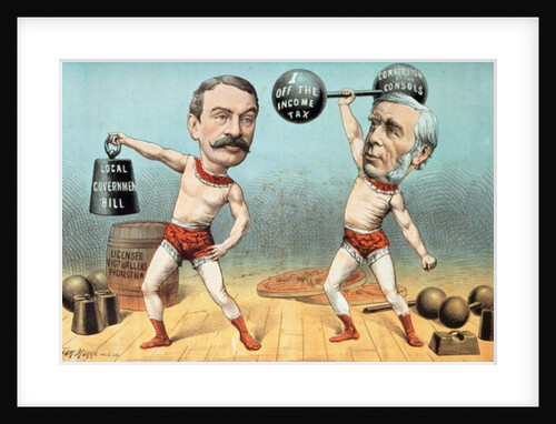 Goschen and Ritchie, the Champion Weight Lifters, Now Appearing with Terrific Success at the Westminster Beer Garden by Tom Merry