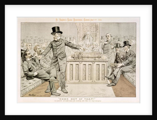 Come Out of That, Mr Gladstone Returns from the Country, and Finds his Seat Occupied by Tom Merry