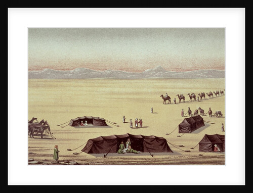 The Desert Camp of Sir Richard Burton by English School