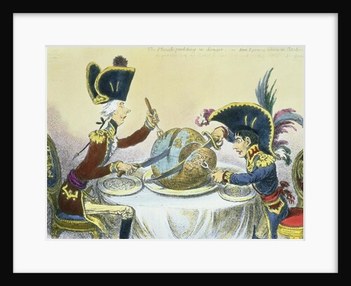 The Plum Pudding in Danger, 1805 by James Gillray