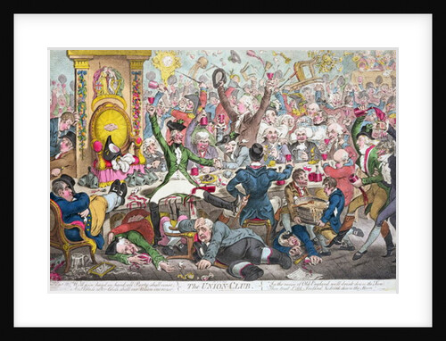 The Union Club, 1801 by James Gillray