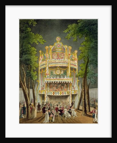 Vauxhall gardens, 1808 by T. & Pugin A.C. (1762-1832) (after) Rowlandson