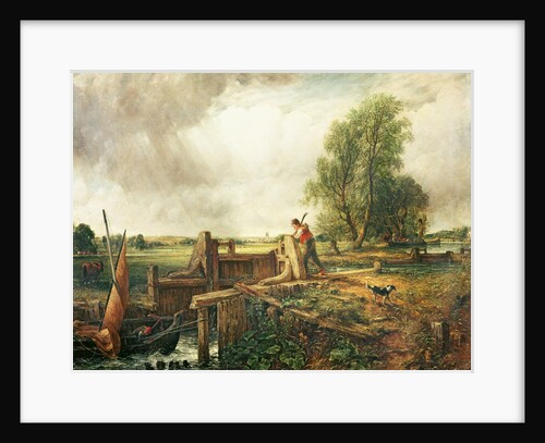 A Boat Passing a Lock by John Constable