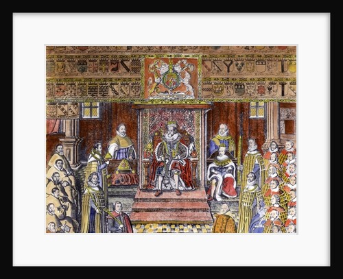 James I of England at Court by English School