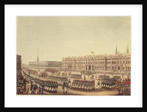 View of the Parade and Imperial Palace of St.Petersburg by Benjamin Patersson