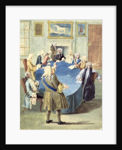 Sir Robert Walpole addressing his cabinet by Joseph Goupy
