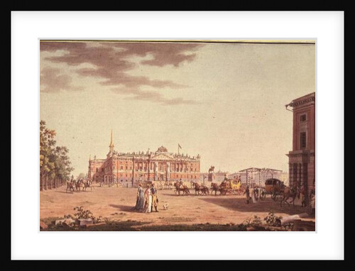 Front facade of St.Michael's Castle, St. Petersburg by Benjamin Patersson