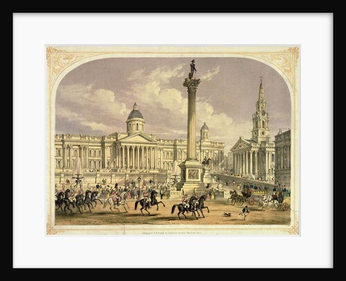 Trafalgar Square, published by the Dickinson Brothers, 19th century by English School