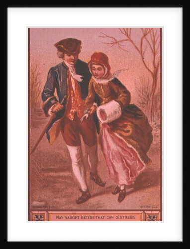 May Naught Betide that can Distress or Mar your Glad New Year, pub. by Marcus Ward & Co. by English School