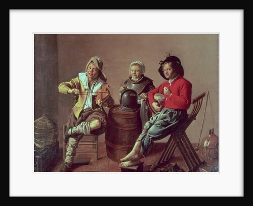 Two Boys and a Girl Making Music, 1629 by Jan Miense Molenaer