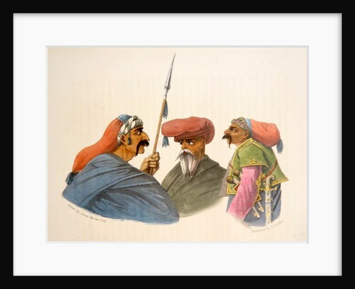 Courdish Chiefs from 'A Second Journey through Persia, 1810-16' by James Justinian Morier