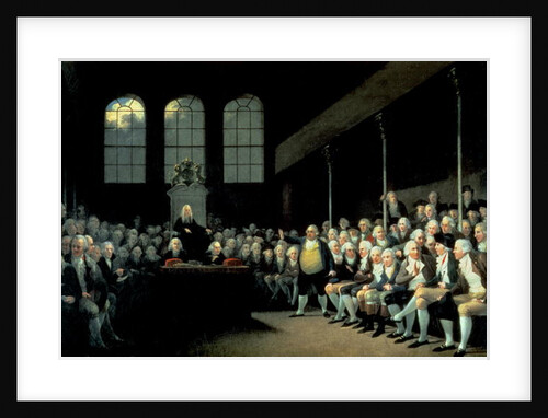 Charles James Fox Addressing the House of Commons during the Pitt Ministry by Anton Hickel