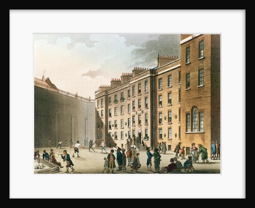 The Fleet Prison from Ackermann's 'Microcosm of London', Volume II, 1809 by T. & Pugin A.C. Rowlandson