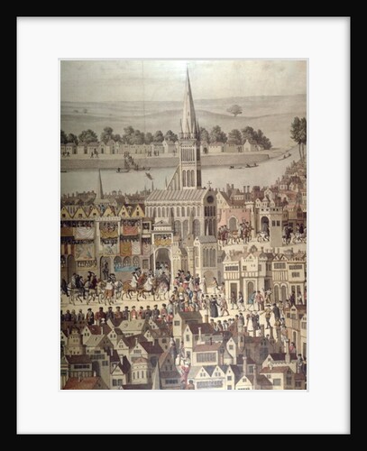 The Coronation Procession of King Edward VI in 1547 by English School