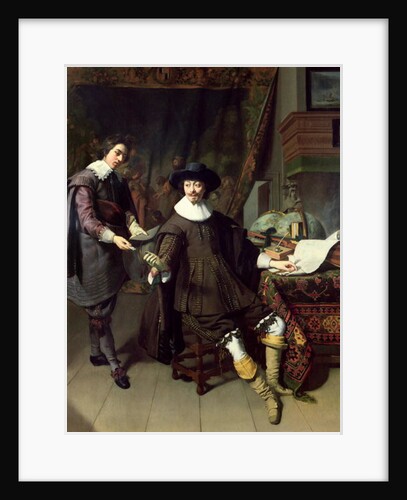 Constantijn Huygens and his clerk, 1627 by Thomas de Keyser