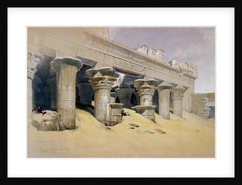 Portico of the Temple of Edfu, Upper Egypt by David Roberts