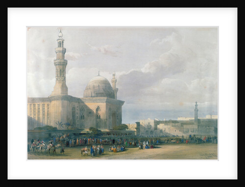 Mosque of the Sultan Hasan from the Great Square of Rumeyleh, Cairo by David Roberts