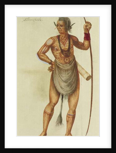 Indian in Body Paint by John (after) White