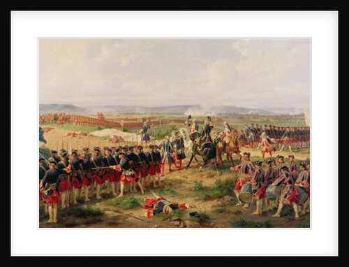 Battle of Fontenoy, 11 May 1745: the French and Allies confronting each other by Felix Philippoteaux