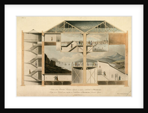Section of the Rotunda, Leicester Square, in which is Exhibited the Panorama, 1801 by Robert Mitchell
